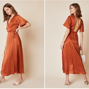 NWOT Whimsy + Row Lola Wrap dress, size large